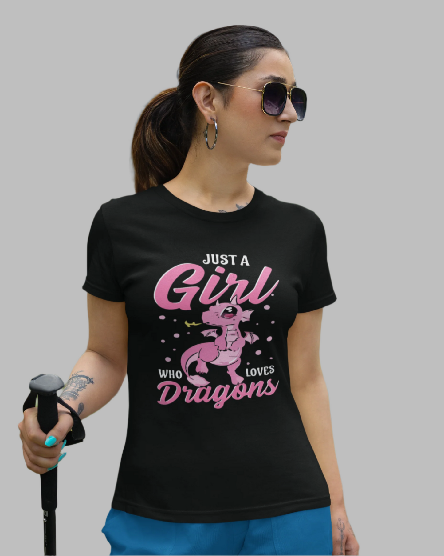 Women love dragons printed t-shirts