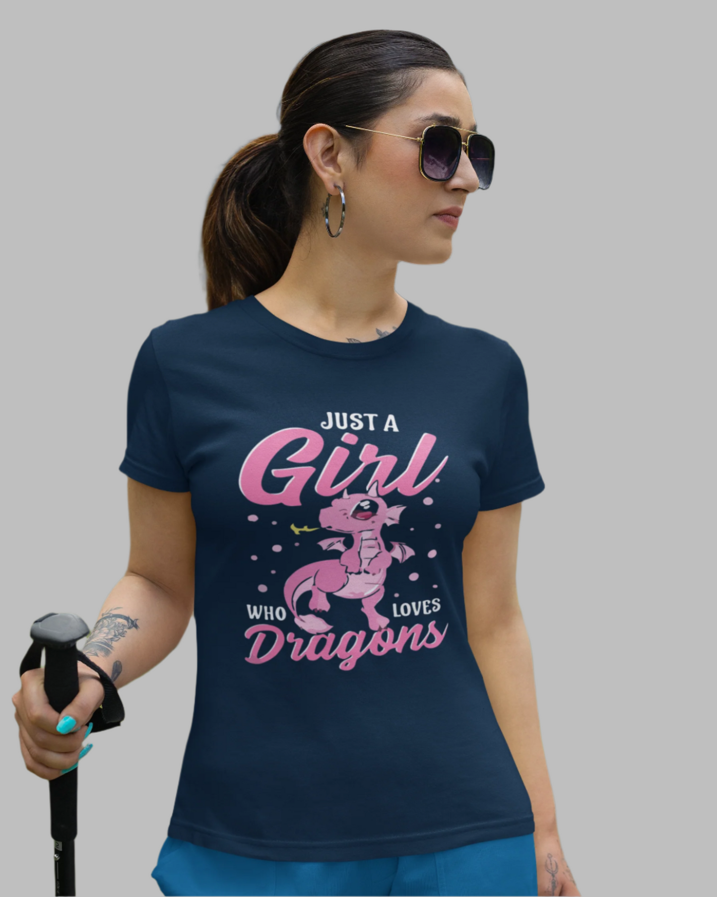 Women love dragons printed t-shirts