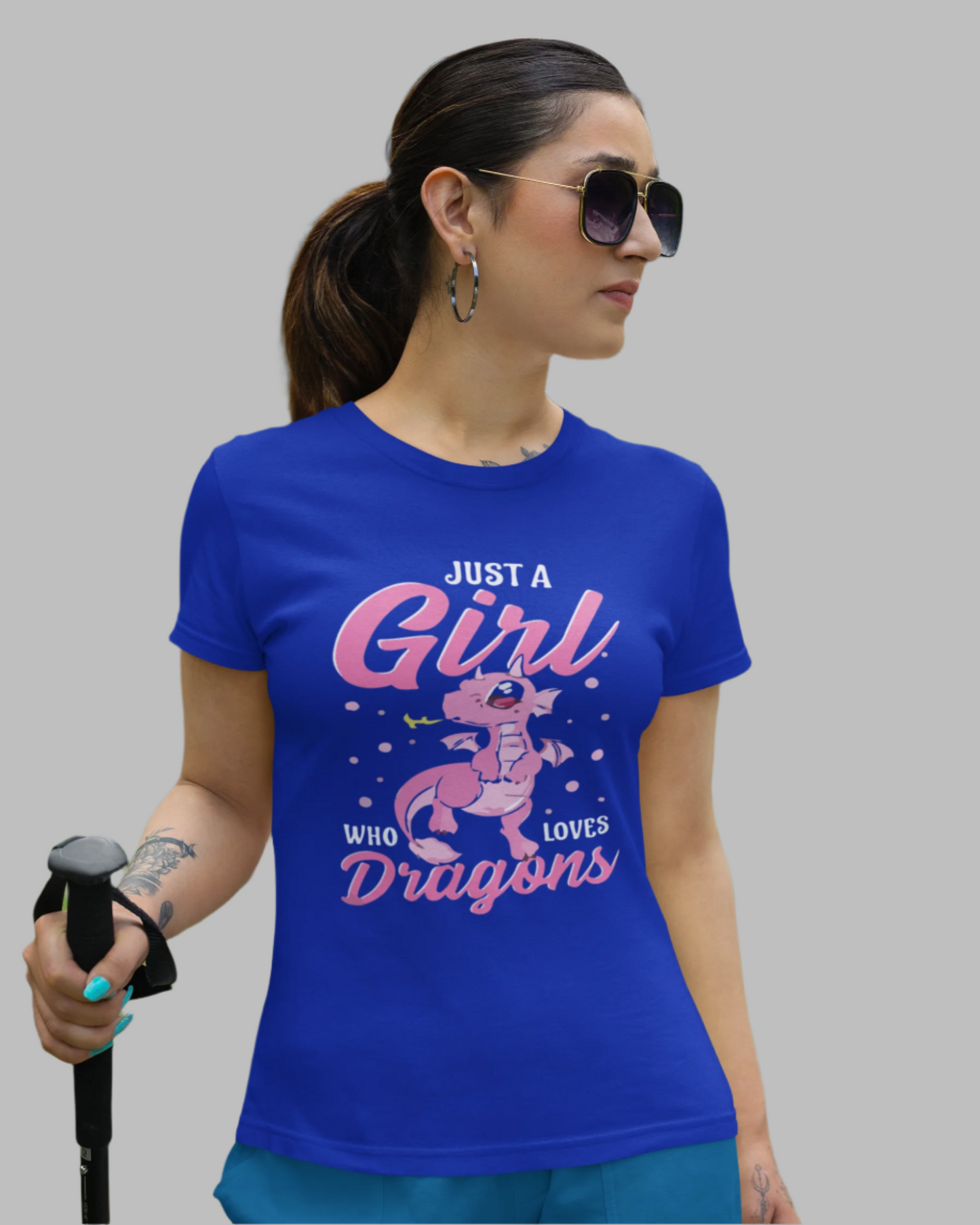 Women love dragons printed t-shirts