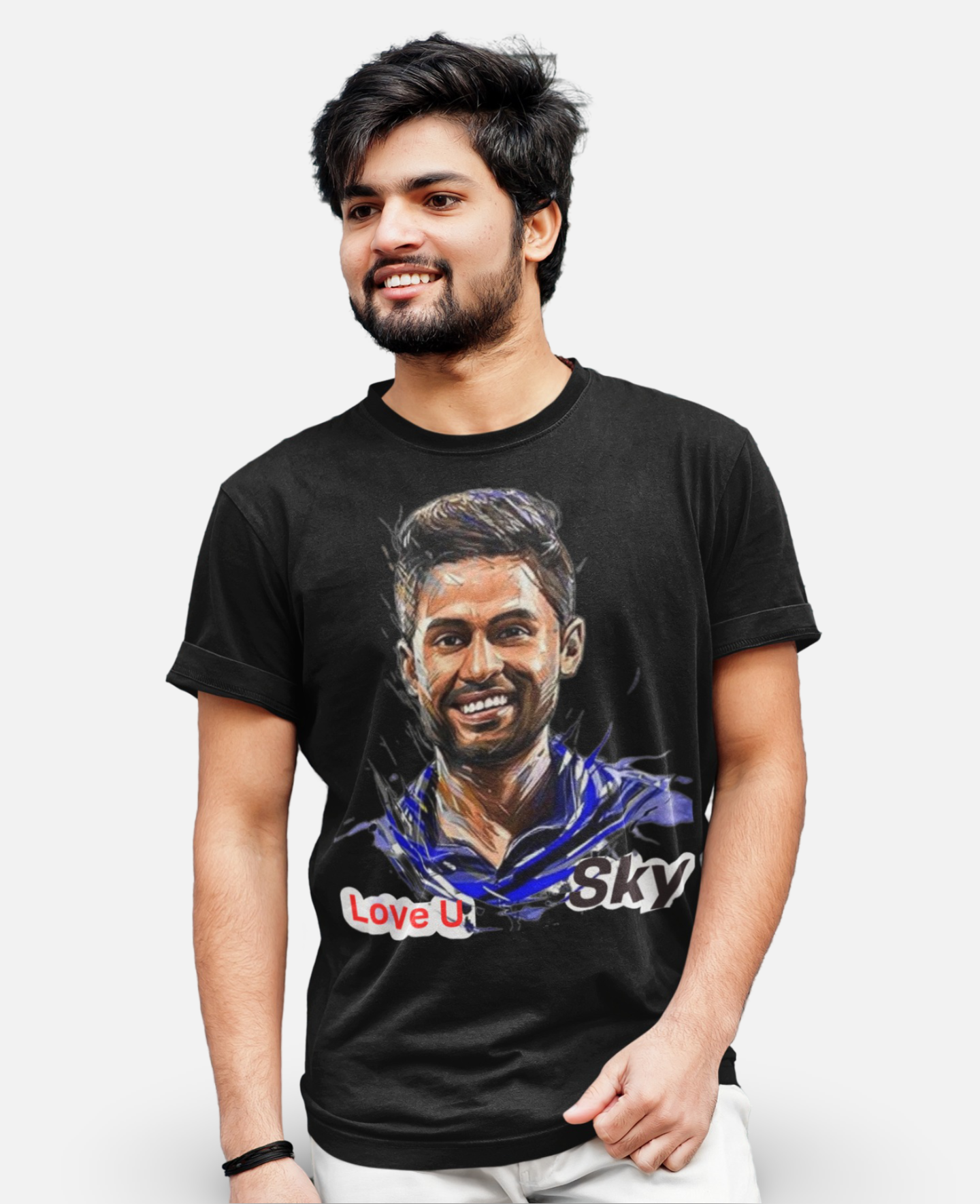 Printed Sky cricket lover t-shirt