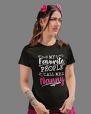 Woen call me nanny fun  and filmy  lover t-shirt