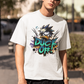 Men's t-shirt pattern with a regular rock-style fit oversized light color t-shirts