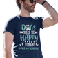 Dog Happy Premium Quality Cotton with a regular fit Men's T-Shirt