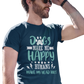 Dog Happy Premium Quality Cotton with a regular fit Men's T-Shirt