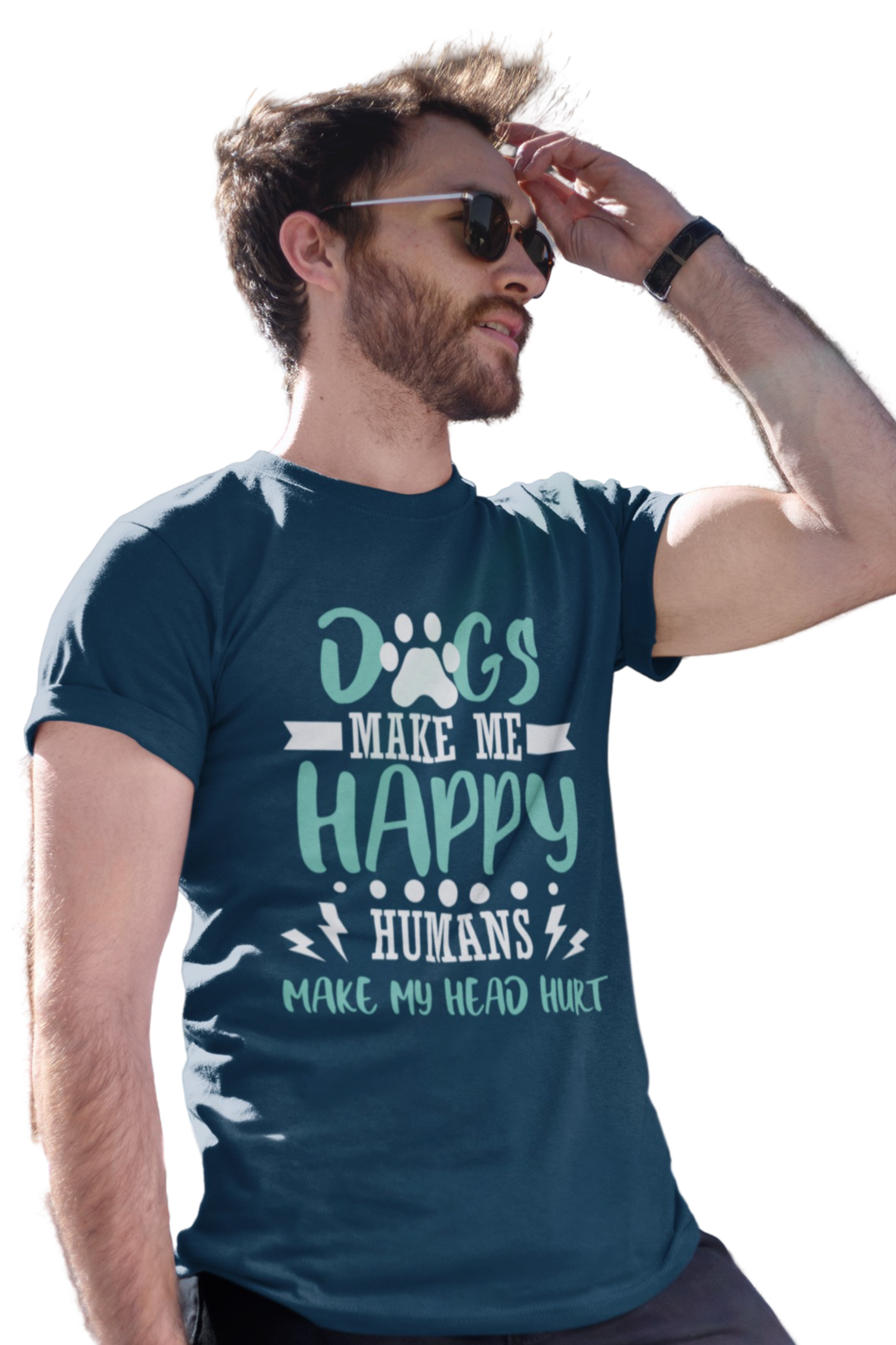 Dog Happy Premium Quality Cotton with a regular fit Men's T-Shirt