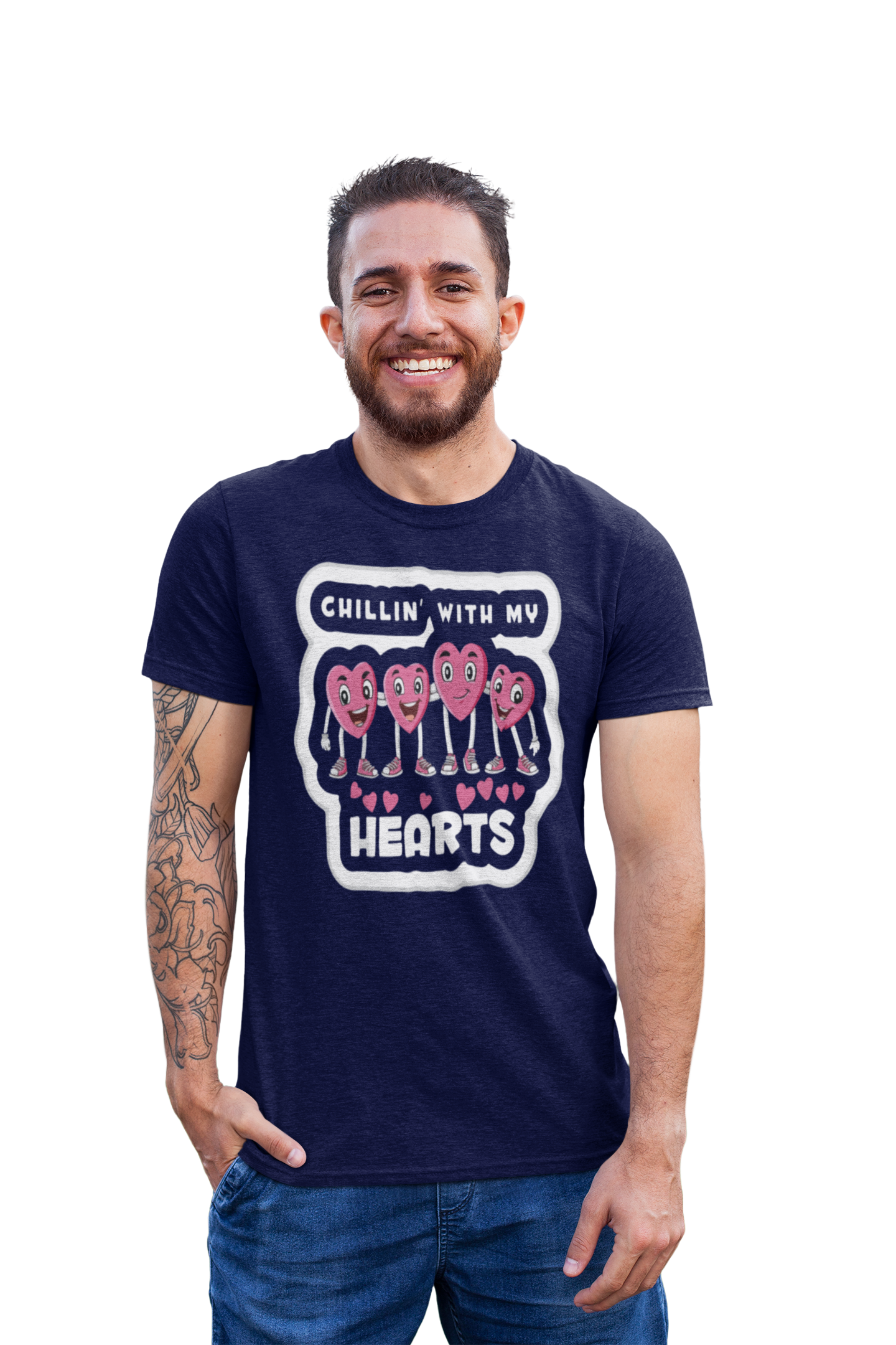 Men's Printed premium quality  Chill in heart T-Shirt