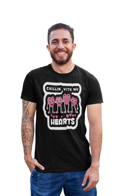 Men's Printed premium quality  Chill in heart T-Shirt