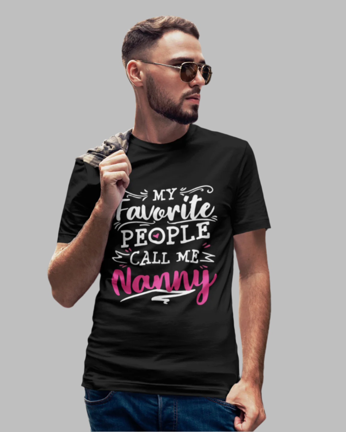 Men call me nanny fun  and filmy  lover t-shirt