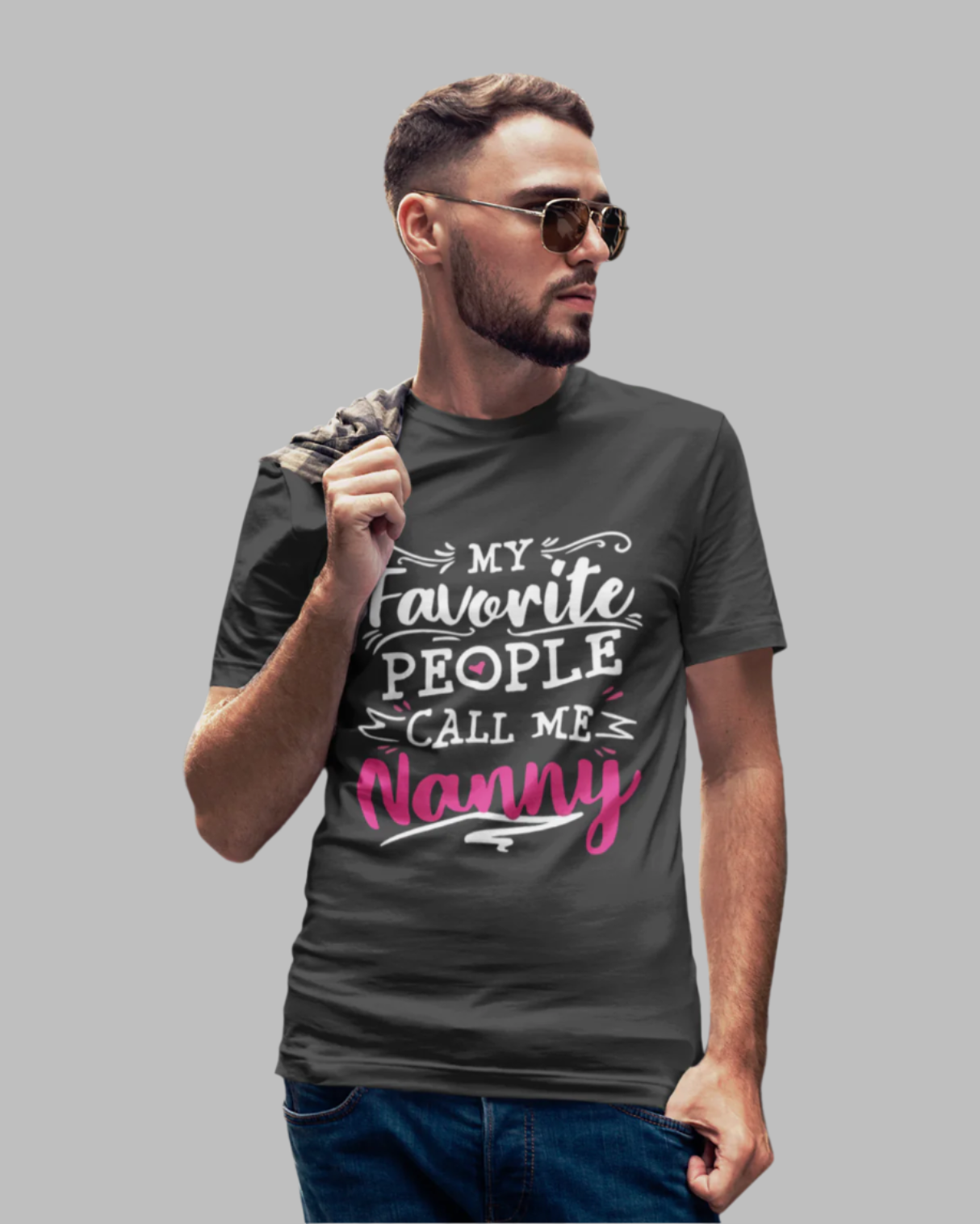 Men call me nanny fun  and filmy  lover t-shirt